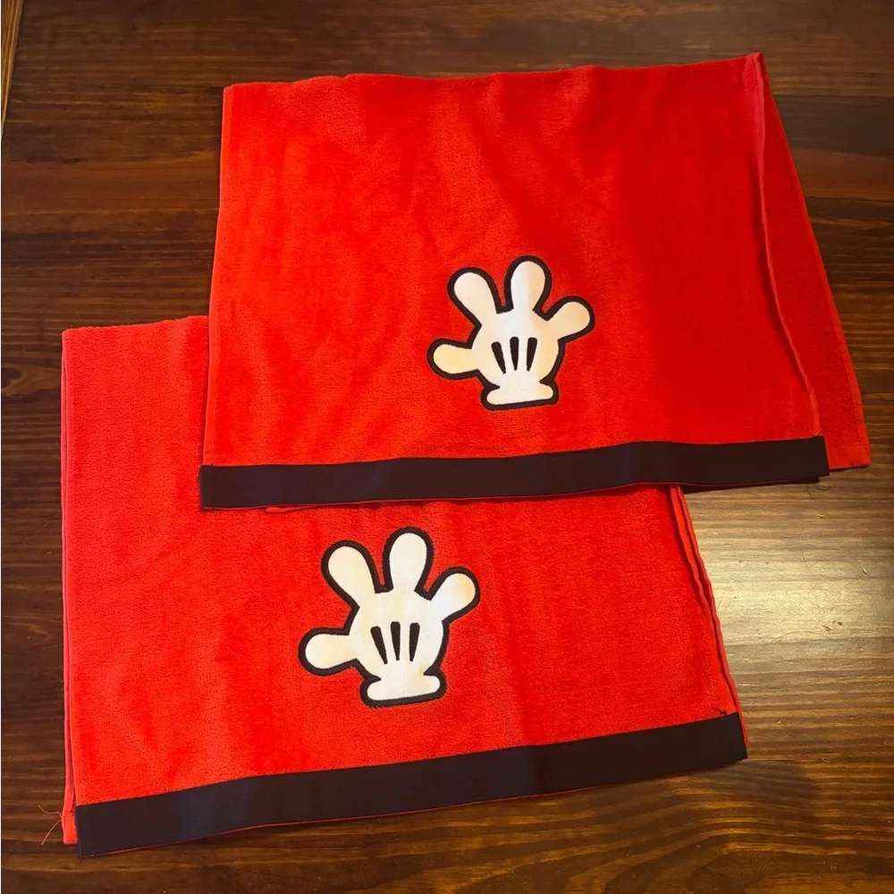 Disney Parks hand towels red mickey mouse